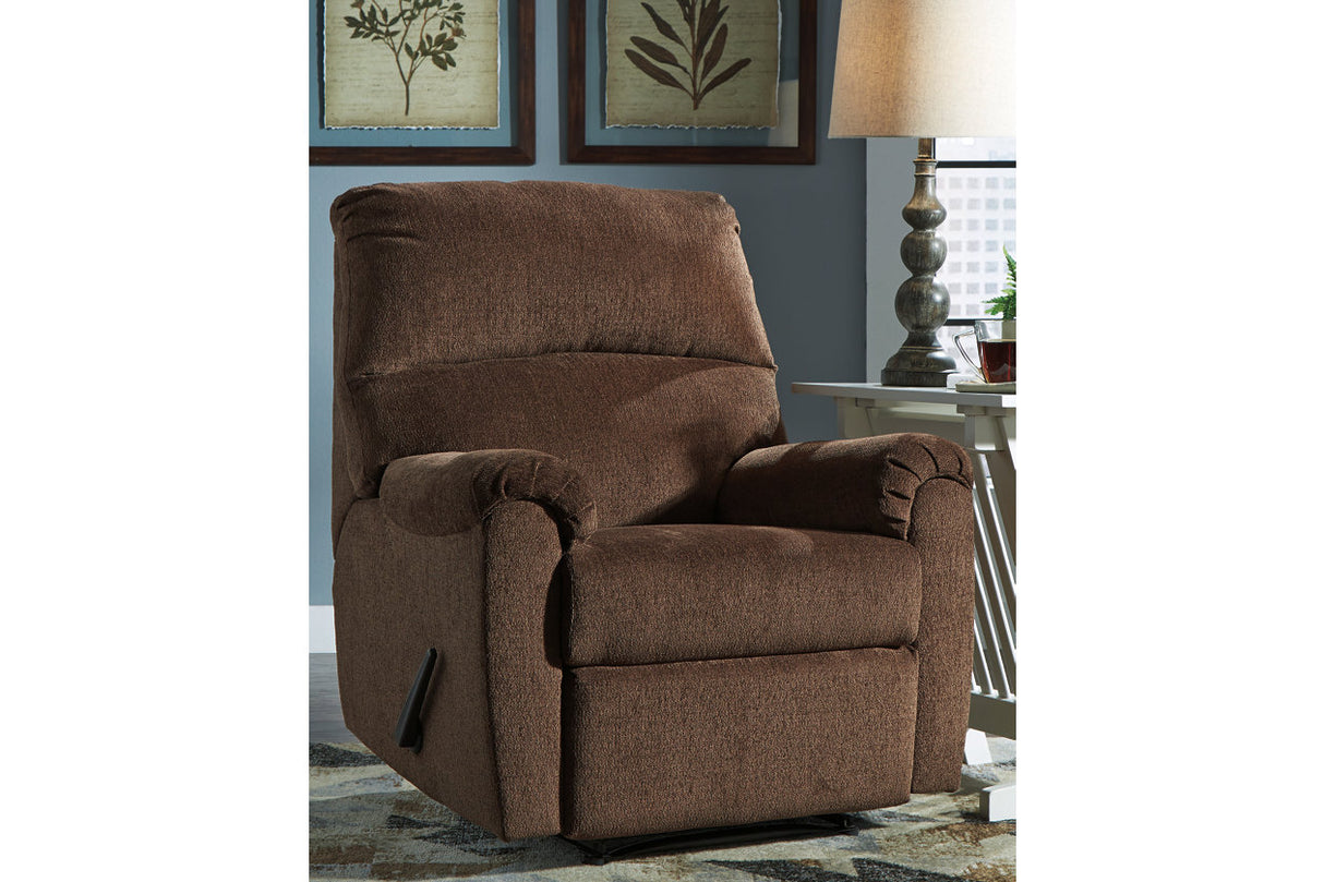 Nerviano Chocolate Recliner from Ashley - Luna Furniture