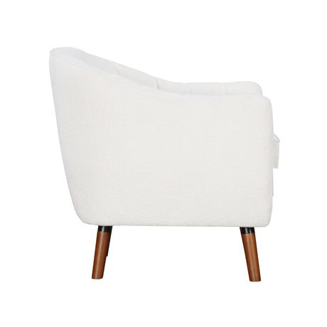Cutler White Accent Chair from Homelegance - Luna Furniture