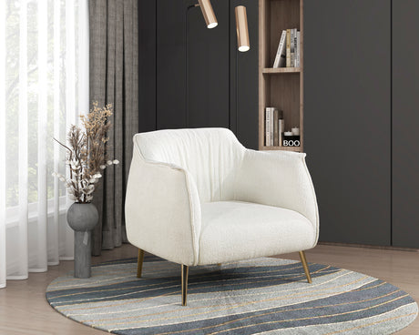 Rachael White Accent Chair from Homelegance - Luna Furniture