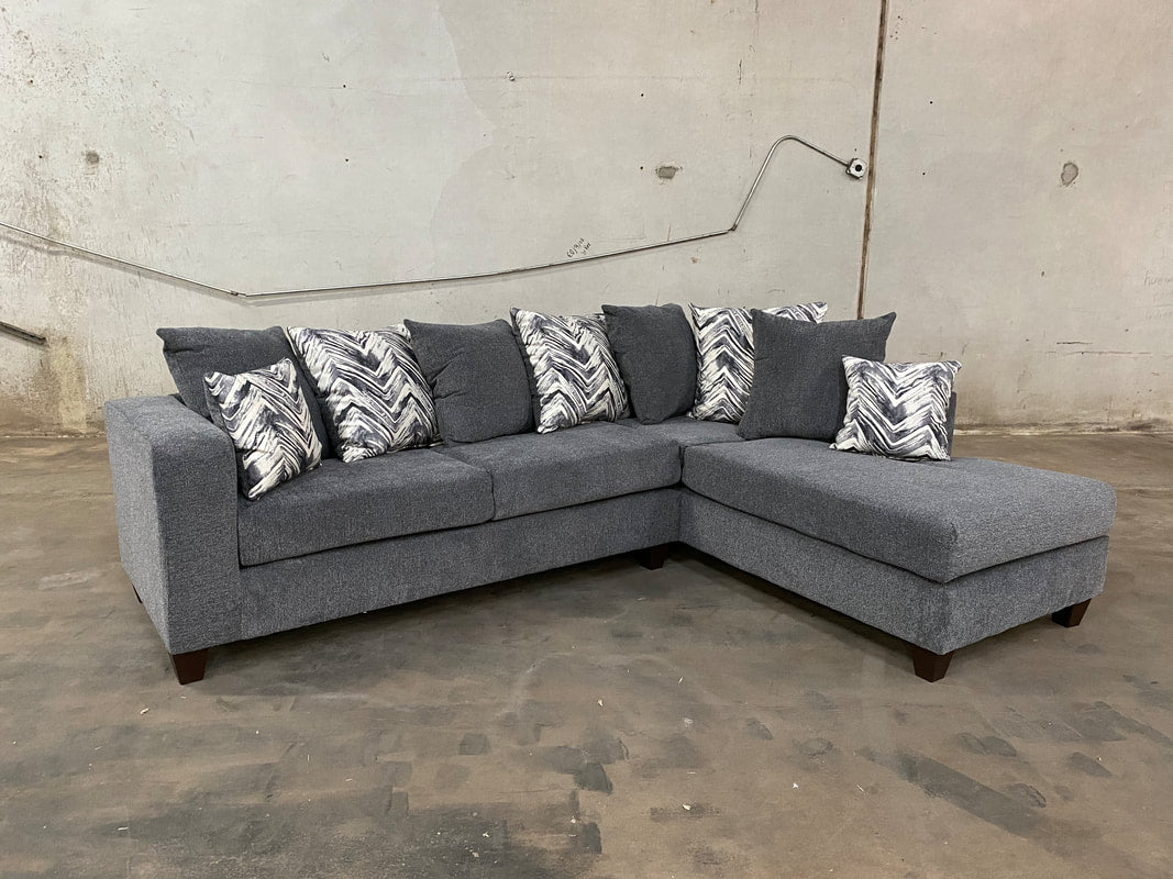 Monroe Charcoal RAF Sectional from Happy Homes - Luna Furniture