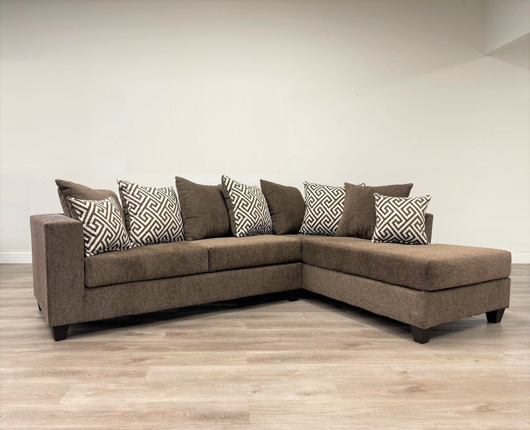 Monroe Mocha RAF Sectional from Happy Homes - Luna Furniture
