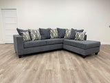 Monroe Steel RAF Sectional from Happy Homes - Luna Furniture