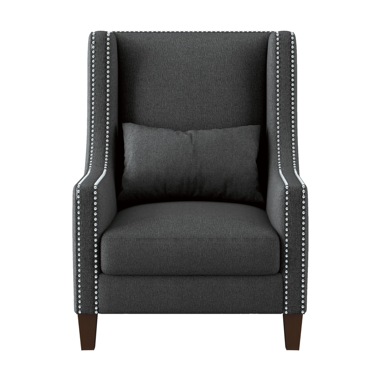 Keller Dark Gray Accent Chair from Homelegance - Luna Furniture