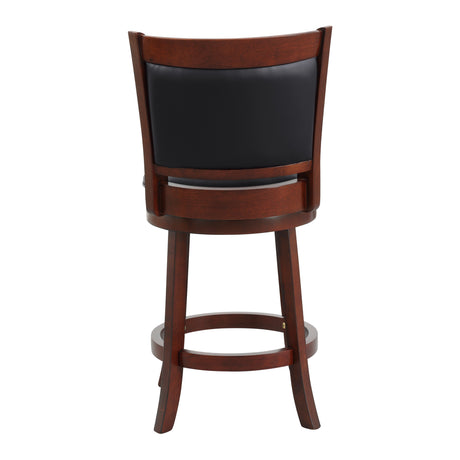 Shapel Dark Cherry Swivel Counter Height Chair from Homelegance - Luna Furniture