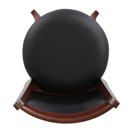 Shapel Dark Cherry Swivel Counter Height Chair from Homelegance - Luna Furniture