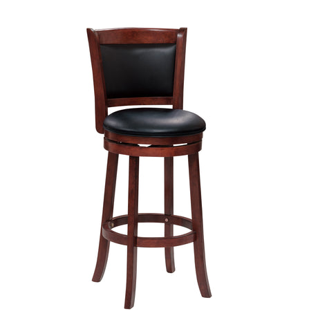 Shapel Dark Cherry Swivel Pub Height Chair from Homelegance - Luna Furniture
