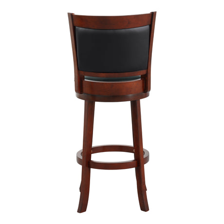 Shapel Dark Cherry Swivel Pub Height Chair from Homelegance - Luna Furniture