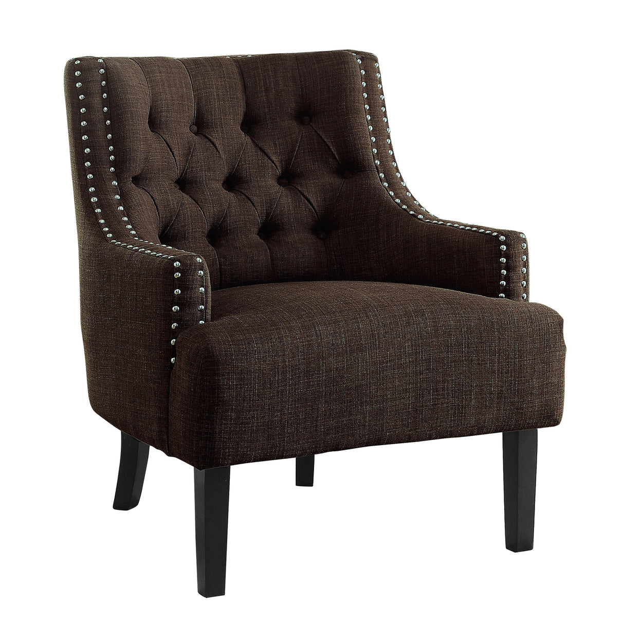 Charisma Chocolate Accent Chair from Homelegance - Luna Furniture