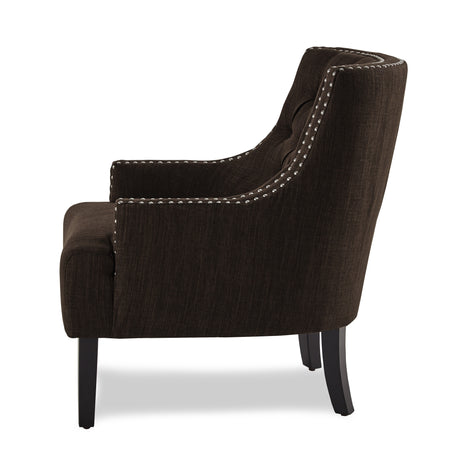 Charisma Chocolate Accent Chair from Homelegance - Luna Furniture
