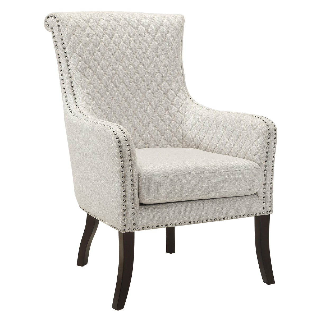 Avalon Beige Quilted Accent Chair from Homelegance - Luna Furniture