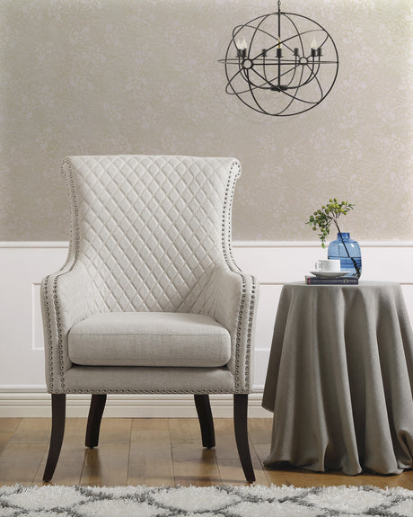 Avalon Beige Quilted Accent Chair from Homelegance - Luna Furniture
