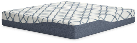 12 Inch Chime Elite 2.0 White/Blue King Mattress from Ashley - Luna Furniture