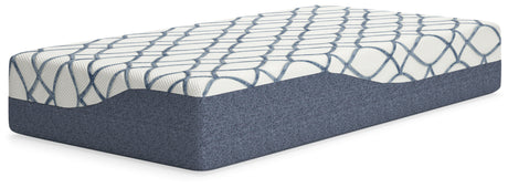 12 Inch Chime Elite 2.0 White/Blue Twin Mattress from Ashley - Luna Furniture