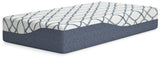 12 Inch Chime Elite 2.0 White/Blue Twin Mattress from Ashley - Luna Furniture