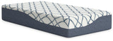 12 Inch Chime Elite 2.0 White/Blue Twin Mattress from Ashley - Luna Furniture