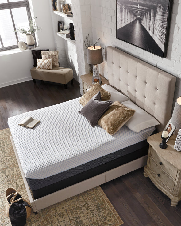 12 Inch Chime Elite White/Gray Twin Mattress - M67411X - Luna Furniture