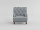 Holland Park Gray/White Accent Chair from Homelegance - Luna Furniture