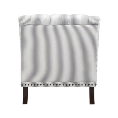 Holland Park Gray/White Accent Chair from Homelegance - Luna Furniture