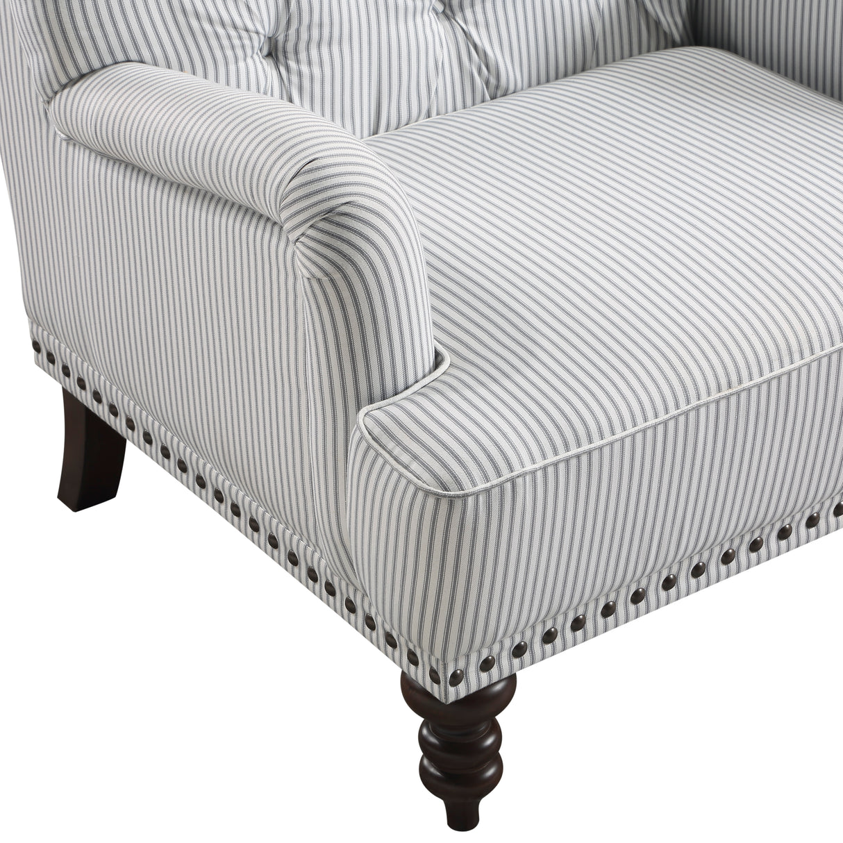 Holland Park Gray/White Accent Chair from Homelegance - Luna Furniture