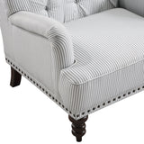 Holland Park Gray/White Accent Chair from Homelegance - Luna Furniture