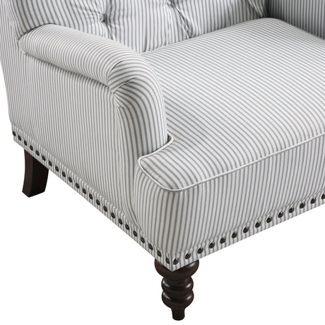 Holland Park Gray/White Accent Chair from Homelegance - Luna Furniture