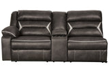 Kincord Midnight Left-Arm Facing Power Reclining Sofa with Console from Ashley - Luna Furniture