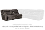 Kincord Midnight Left-Arm Facing Power Reclining Sofa with Console from Ashley - Luna Furniture