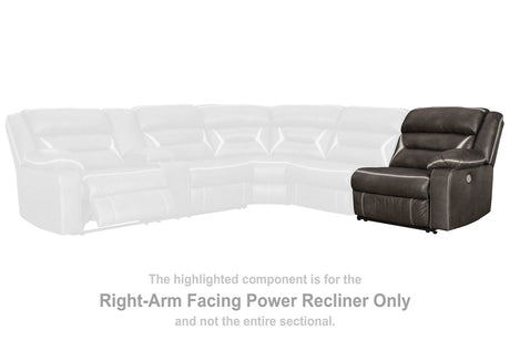 Kincord Midnight Right-Arm Facing Power Recliner from Ashley - Luna Furniture