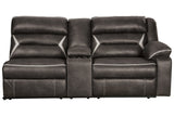 Kincord Midnight Right-Arm Facing Power Reclining Sofa with Console from Ashley - Luna Furniture