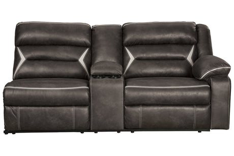 Kincord Midnight Right-Arm Facing Power Reclining Sofa with Console from Ashley - Luna Furniture