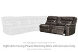 Kincord Midnight Right-Arm Facing Power Reclining Sofa with Console from Ashley - Luna Furniture