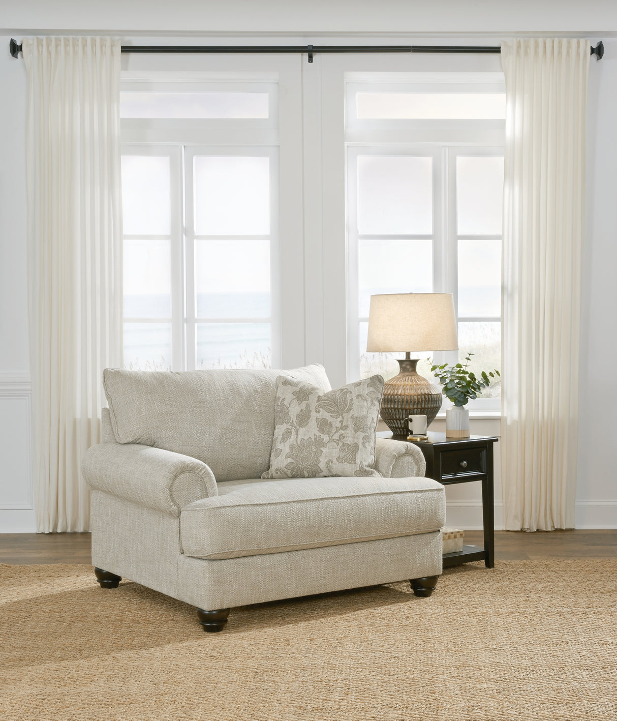 Asanti Fog Living Room Set - Luna Furniture
