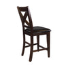 Crown Point Dark Brown Counter Height Chair, Set of 2