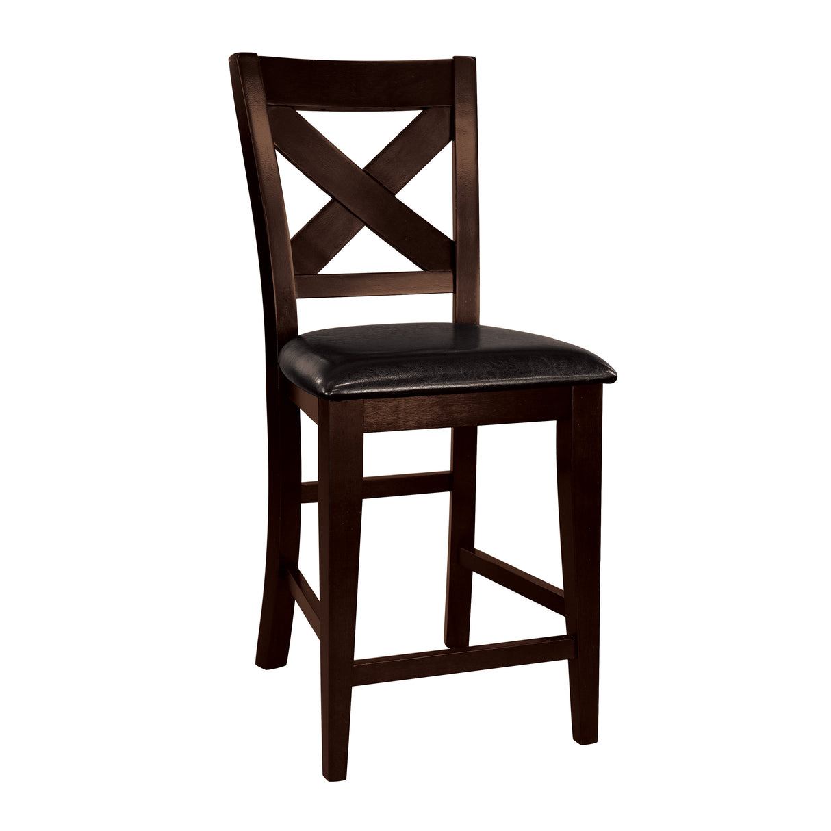 Crown Point Dark Brown Counter Height Chair, Set of 2