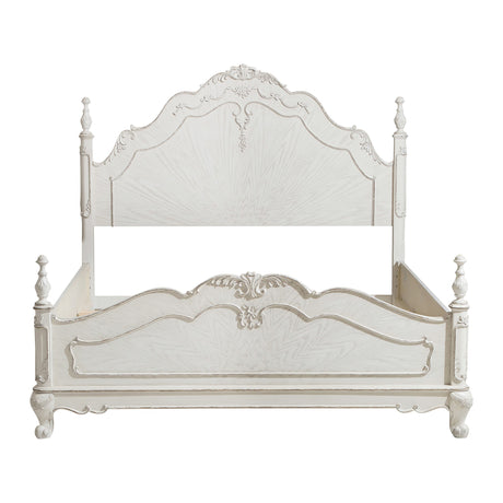 Cinderella Antique White Queen Bed from Homelegance - Luna Furniture