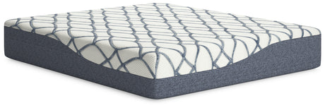 14 Inch Chime Elite 2.0 White/Blue California King Mattress from Ashley - Luna Furniture