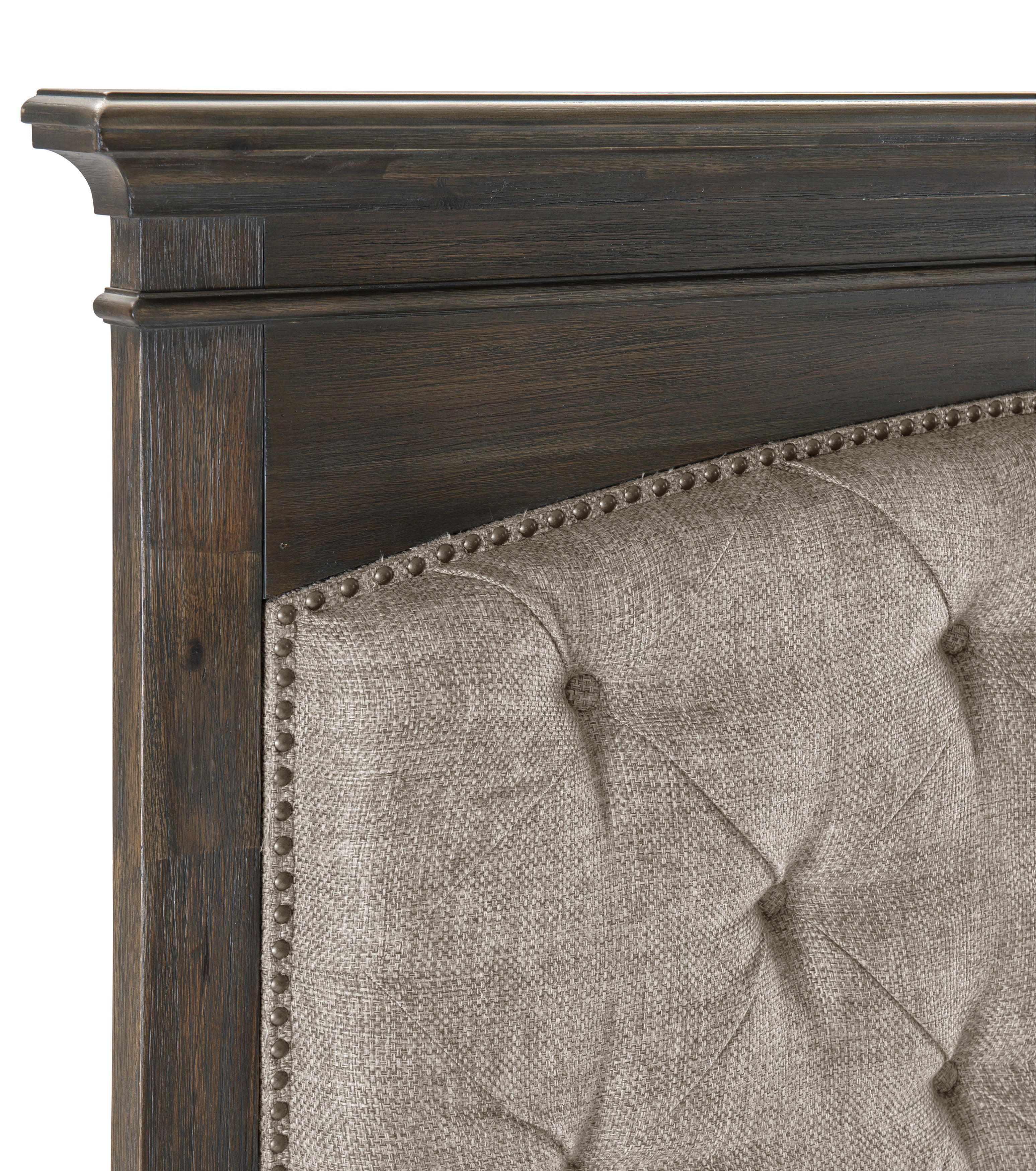 Motsinger Brown King Upholstered Panel Bed from Homelegance - Luna Furniture