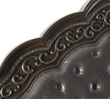 Beddington Dark Cherry King Upholstered Panel Bed - Luna Furniture