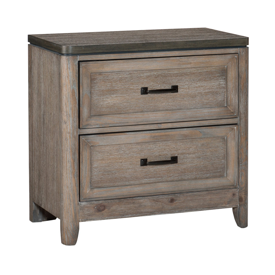 Newell Light Brown Nightstand from Homelegance - Luna Furniture
