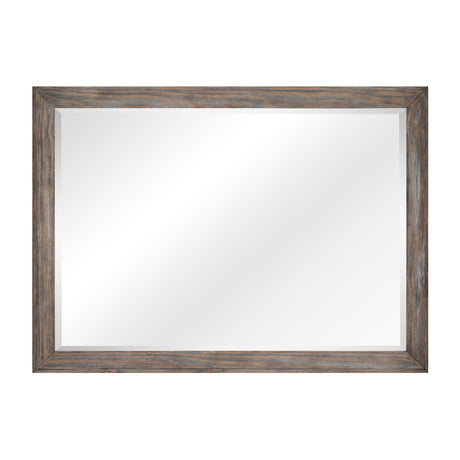 Newell Light Brown Mirror (Mirror Only) from Homelegance - Luna Furniture