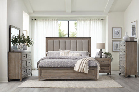 Newell Light Brown Eastern King Bed from Homelegance - Luna Furniture
