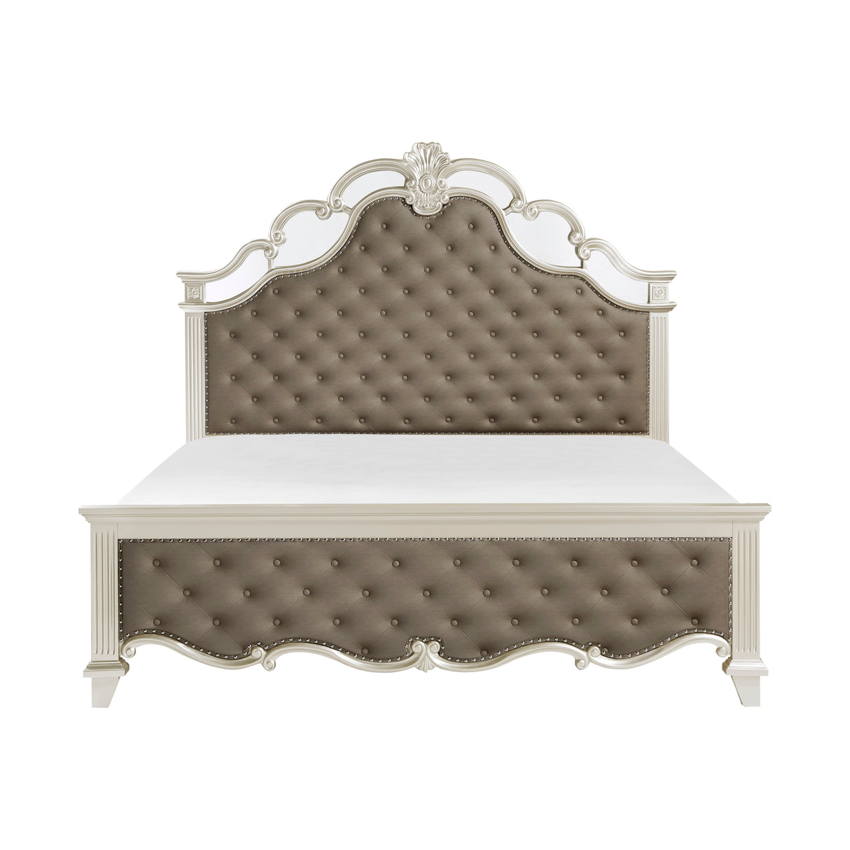 Ever Champagne Eastern King Bed from Homelegance - Luna Furniture