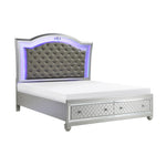 1430K-1EK* (3) Eastern King Platform Bed with Footboard Storage - Luna Furniture