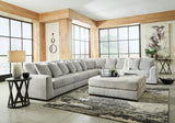 Regent Park Pewter 6-Piece Sectional from Ashley - Luna Furniture