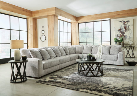 Regent Park Pewter 6-Piece Sectional from Ashley - Luna Furniture