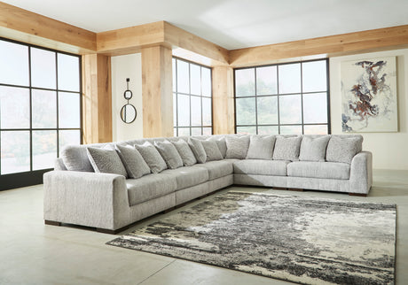 Regent Park Pewter 6-Piece Sectional from Ashley - Luna Furniture
