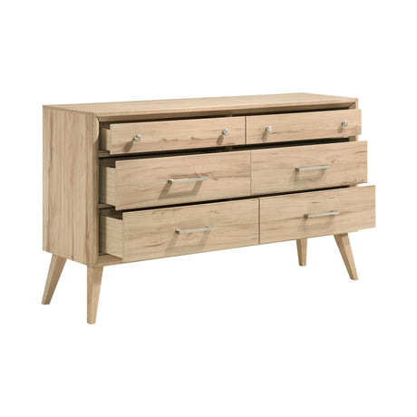 Marrin Natural Oak Panel Bedroom Set from Homelegance - Luna Furniture