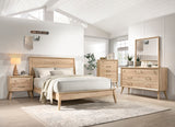 Marrin Natural Oak King Panel Bed from Homelegance - Luna Furniture