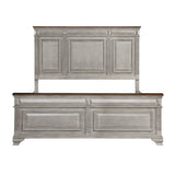 Marquette Gray/Brown Queen Panel Bed from Homelegance - Luna Furniture