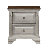 Marquette Gray/Brown Nightstand from Homelegance - Luna Furniture